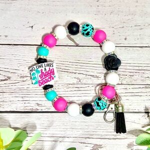 No One Likes a Shady Beach Key Wristlet